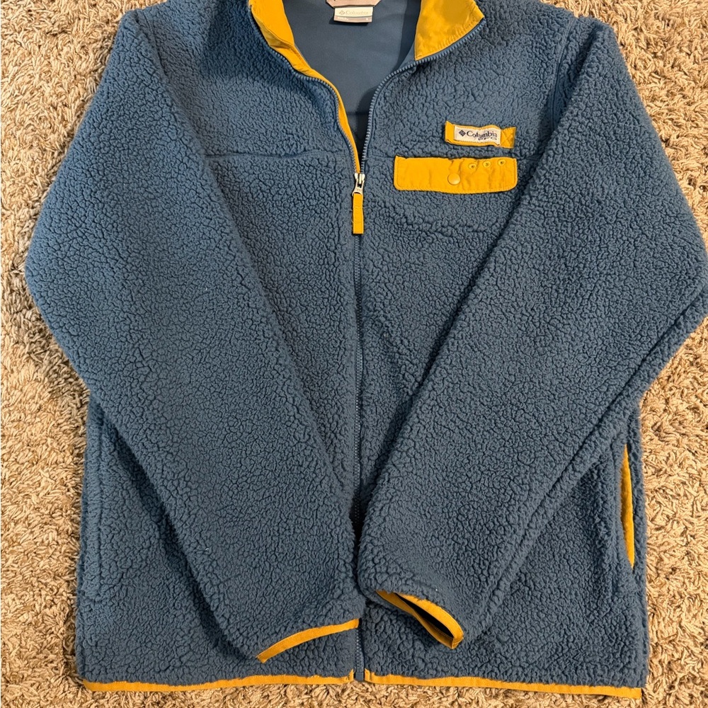 Columbia Navy and Tan Jacket